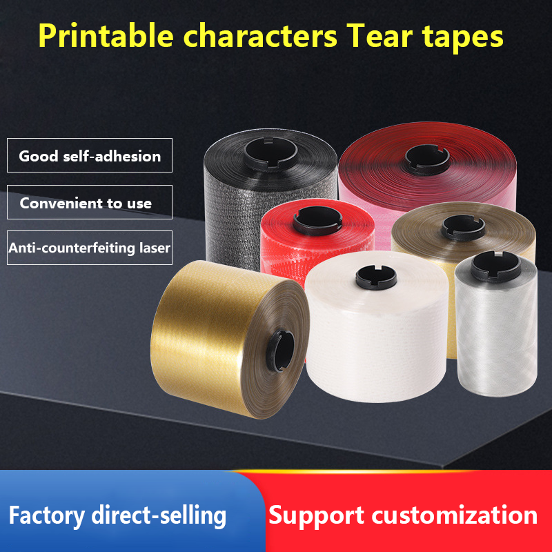 Printable characters Tear tape